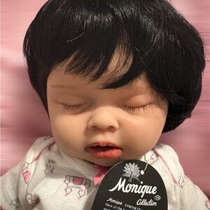 Nique Black Synthetic Infant Wig